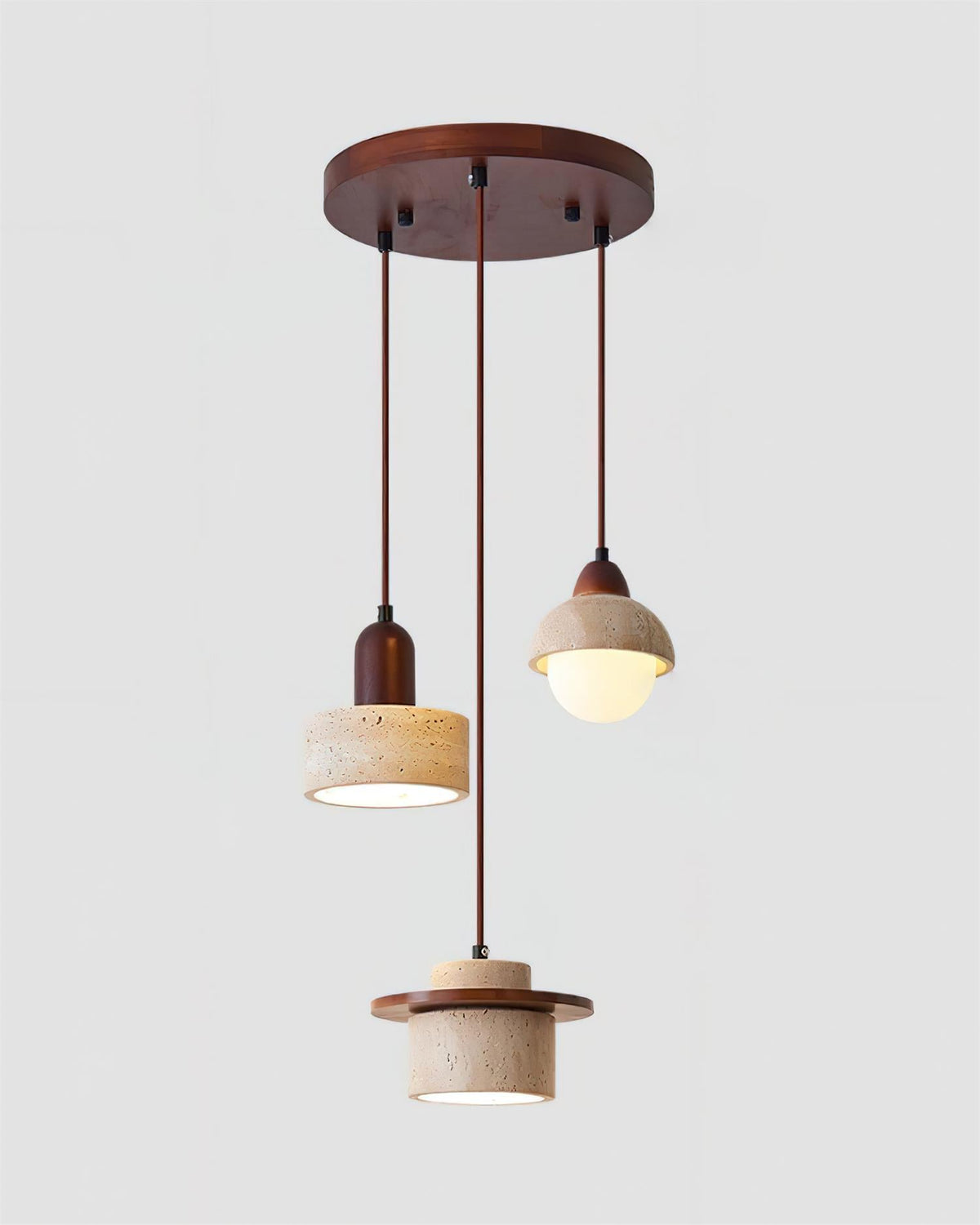Eluno Pendelleuchte Multi-Light Travertin
