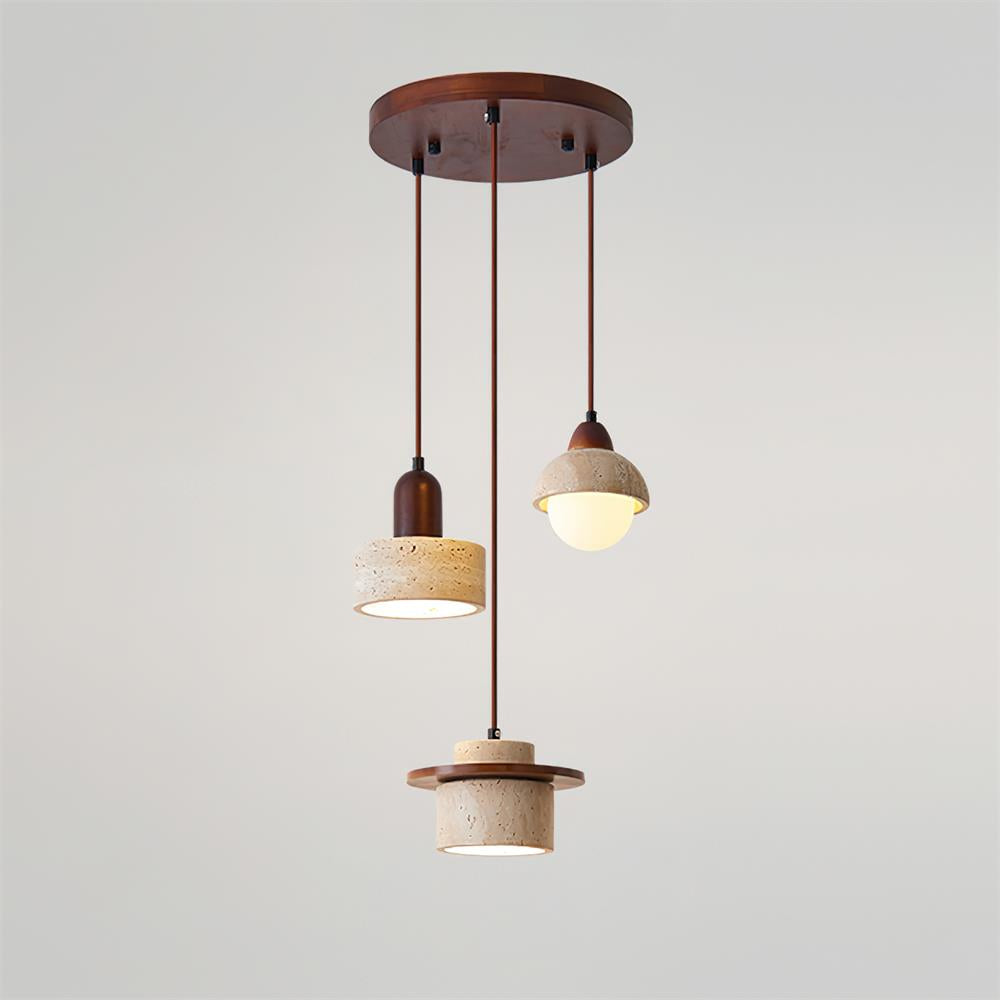Eluno Pendelleuchte Multi-Light Travertin