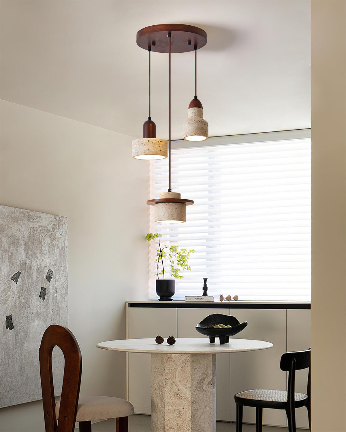 Eluno Pendelleuchte Multi-Light Travertin