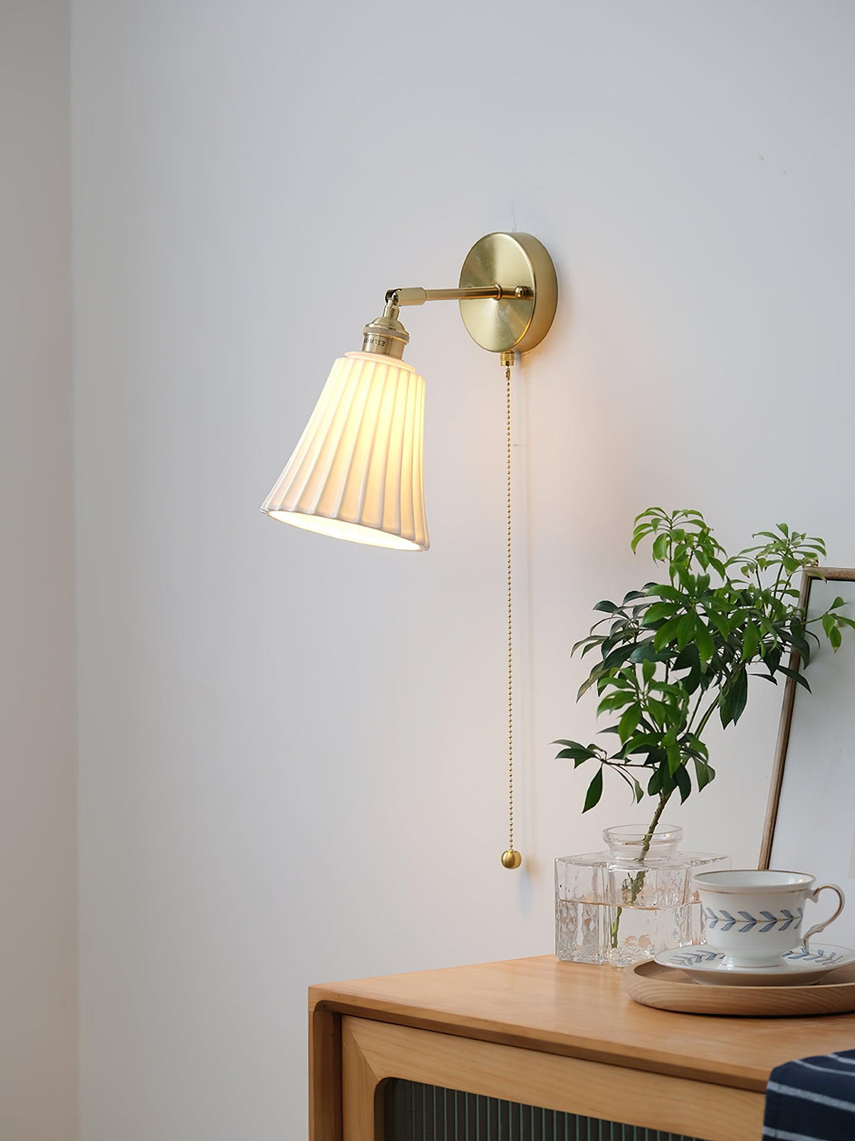 Nominex Keramik-Wandleuchte im Vintage-Stil