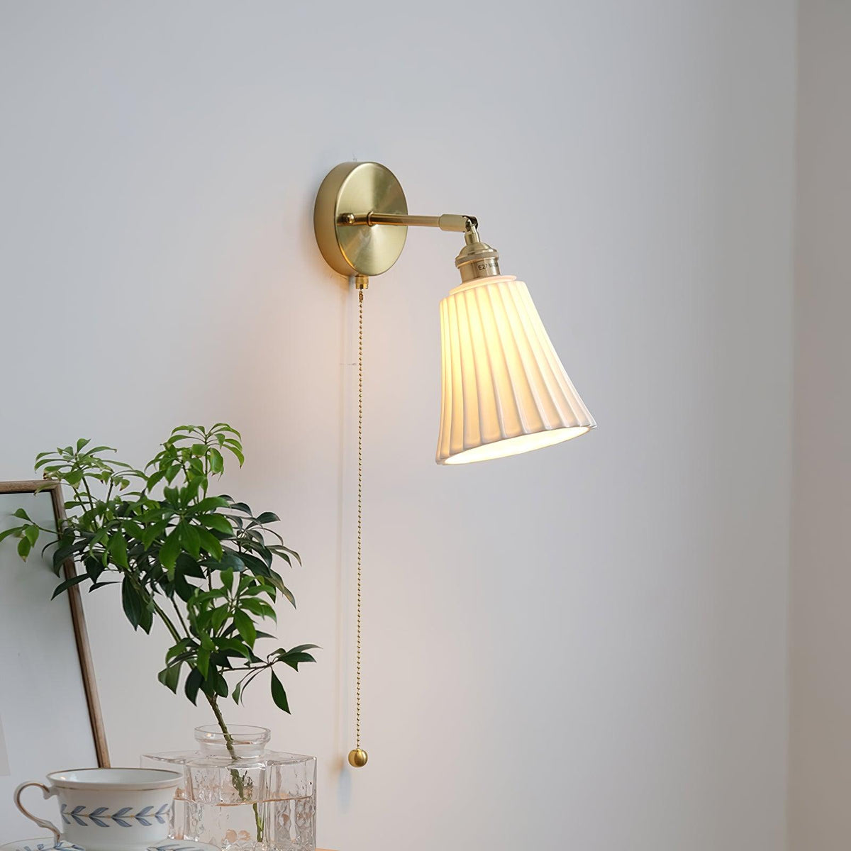 Nominex Keramik-Wandleuchte im Vintage-Stil