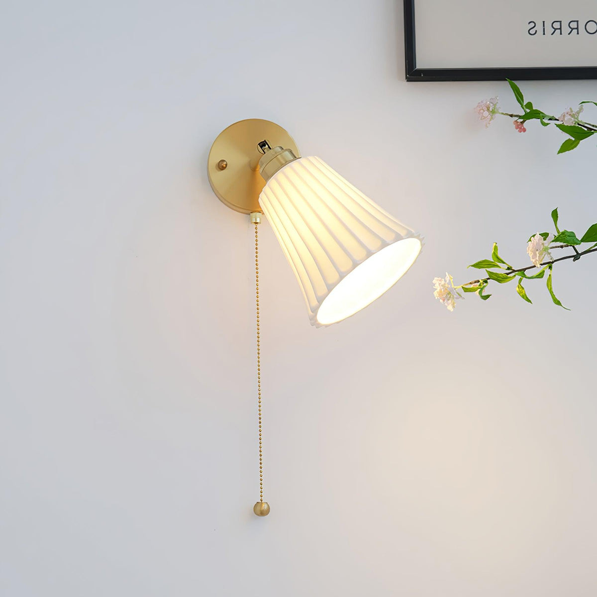 Nominex Keramik-Wandleuchte im Vintage-Stil