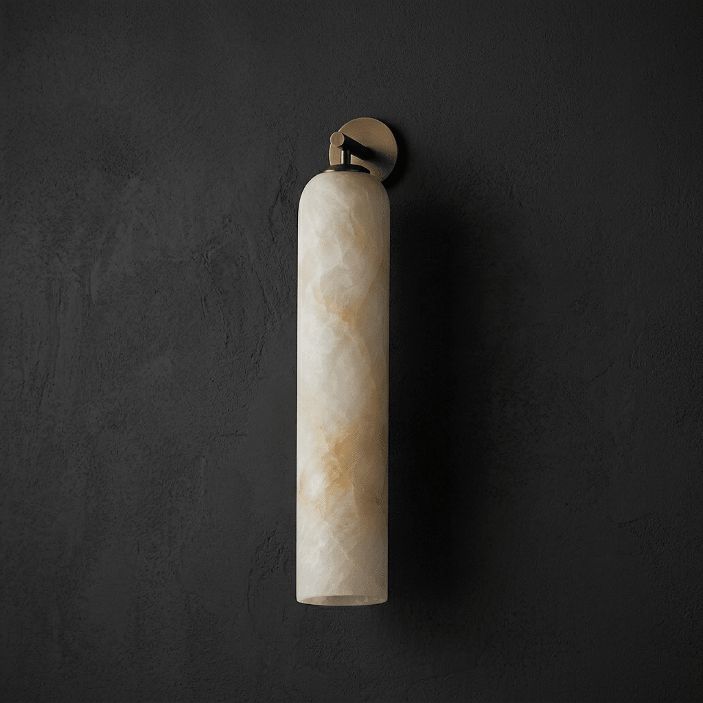 Tube Alabaster Wandleuchte