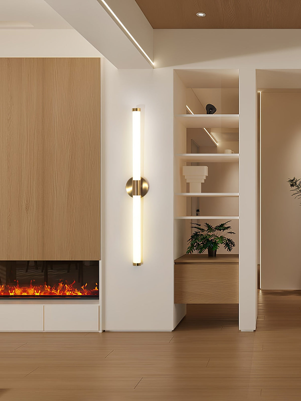 Cecarir Kunst Tubo Linear LED Wandleuchte