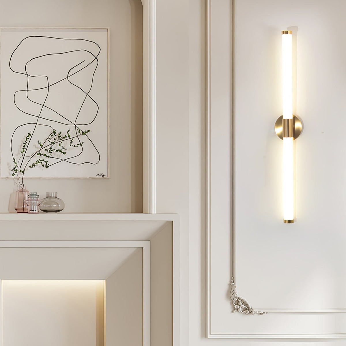 Cecarir Kunst Tubo Linear LED Wandleuchte