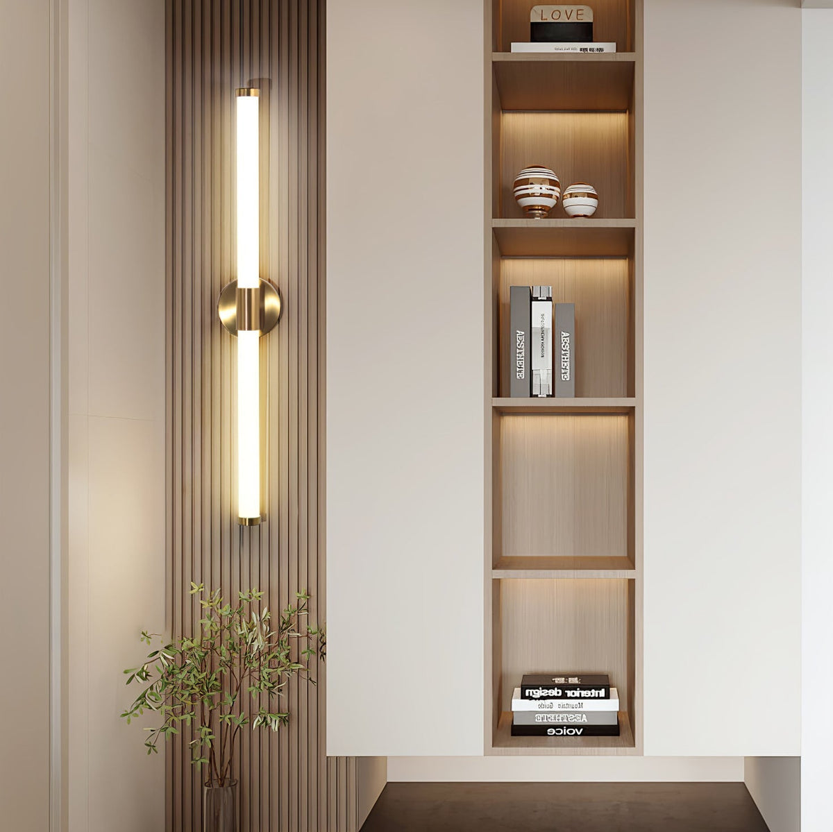 Cecarir Kunst Tubo Linear LED Wandleuchte