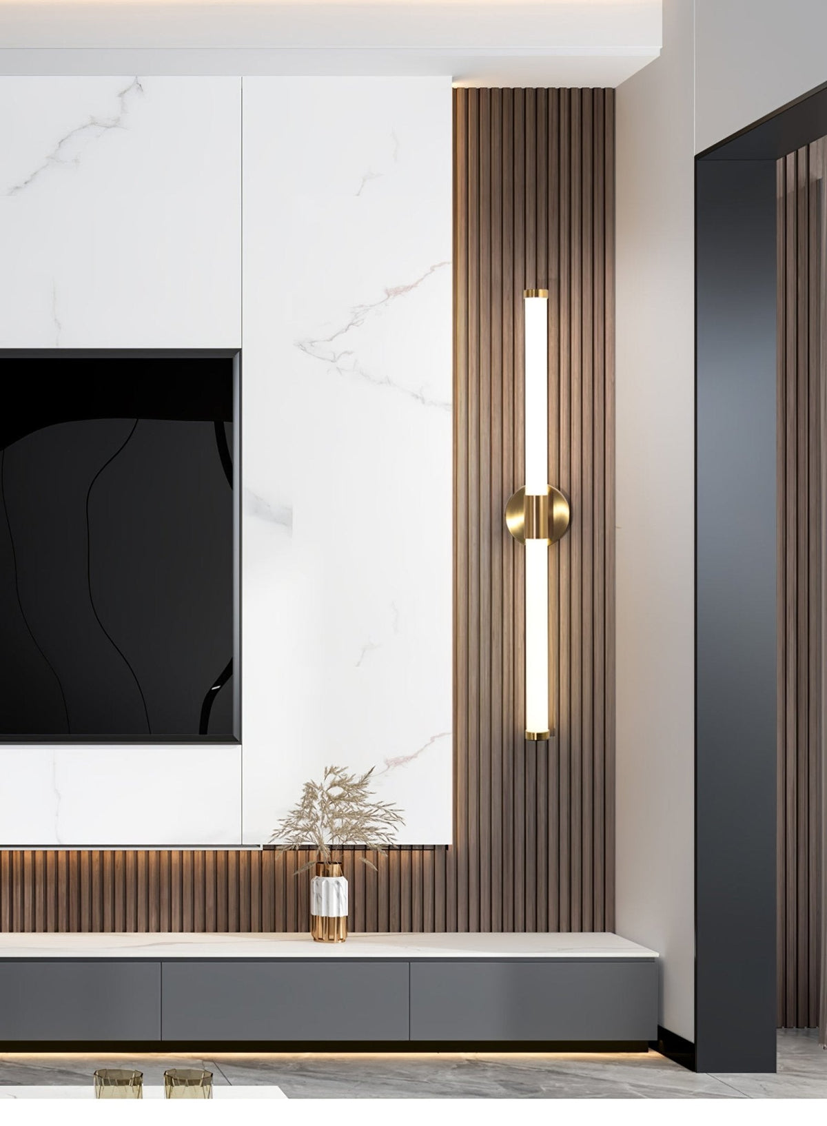 Cecarir Kunst Tubo Linear LED Wandleuchte