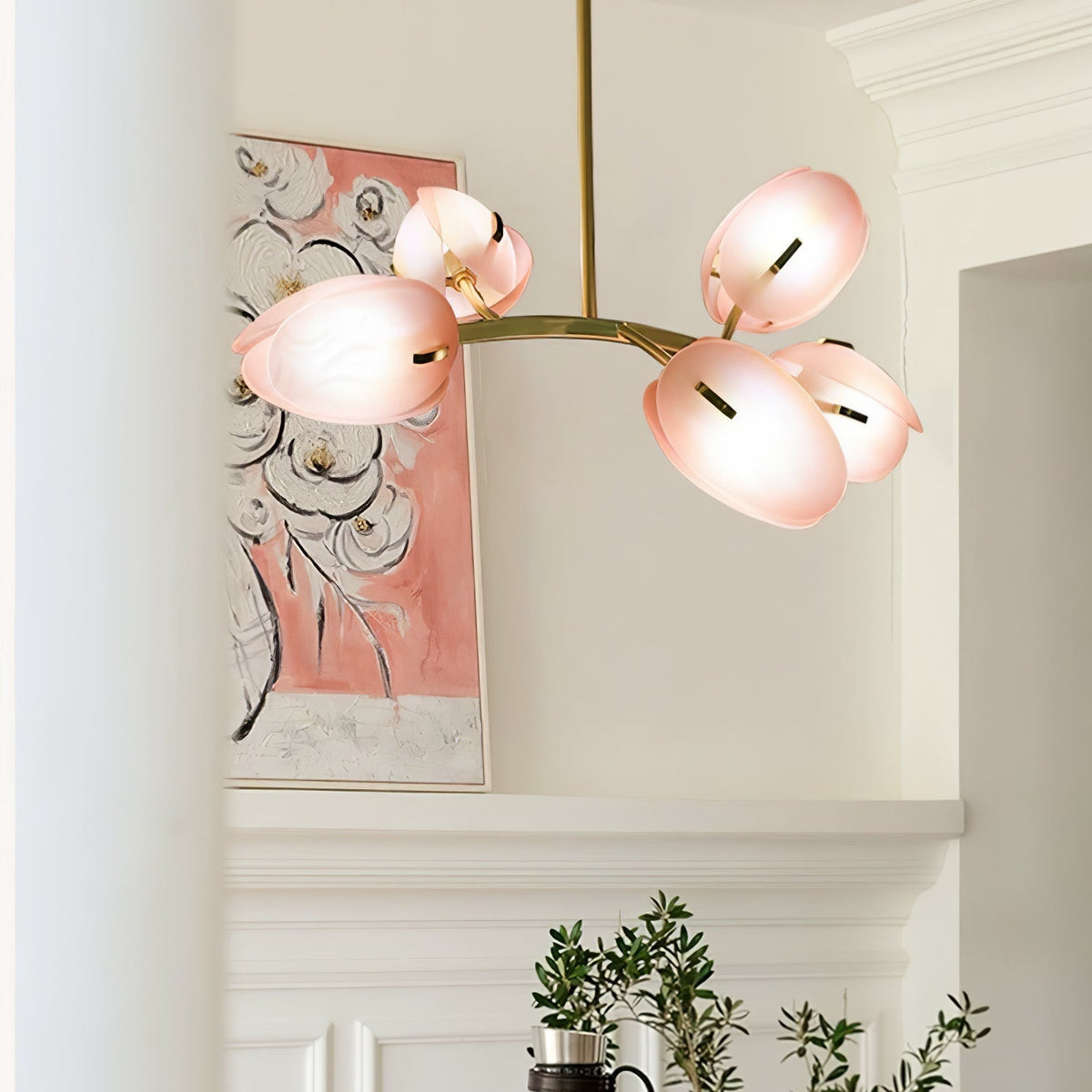 Blossom zeitgenössischer Kronleuchter aus Glas