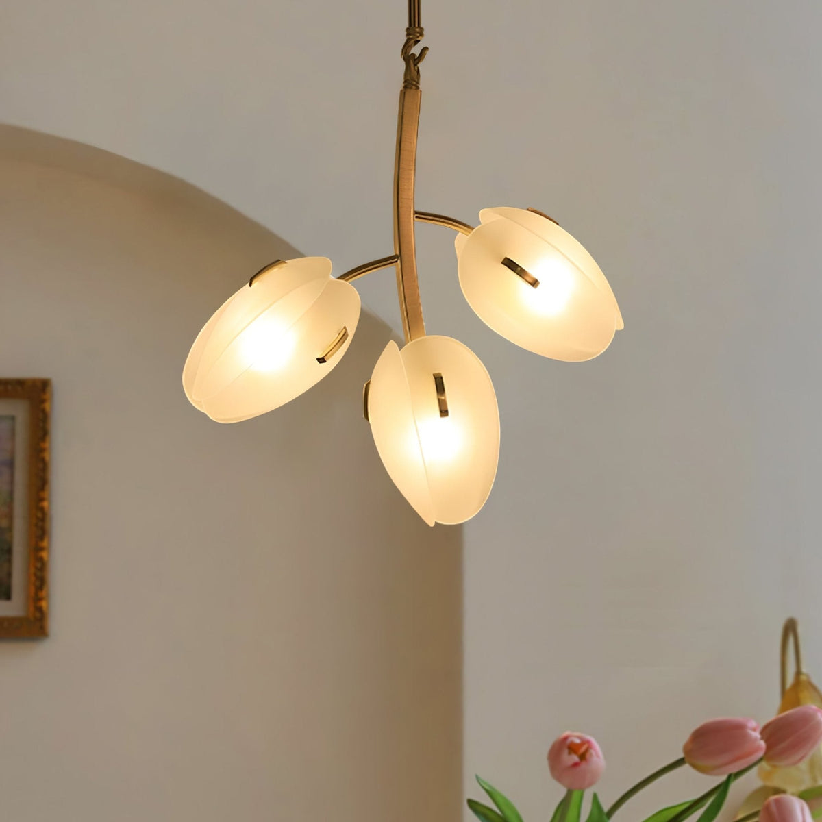 Blossom zeitgenössischer Kronleuchter aus Glas