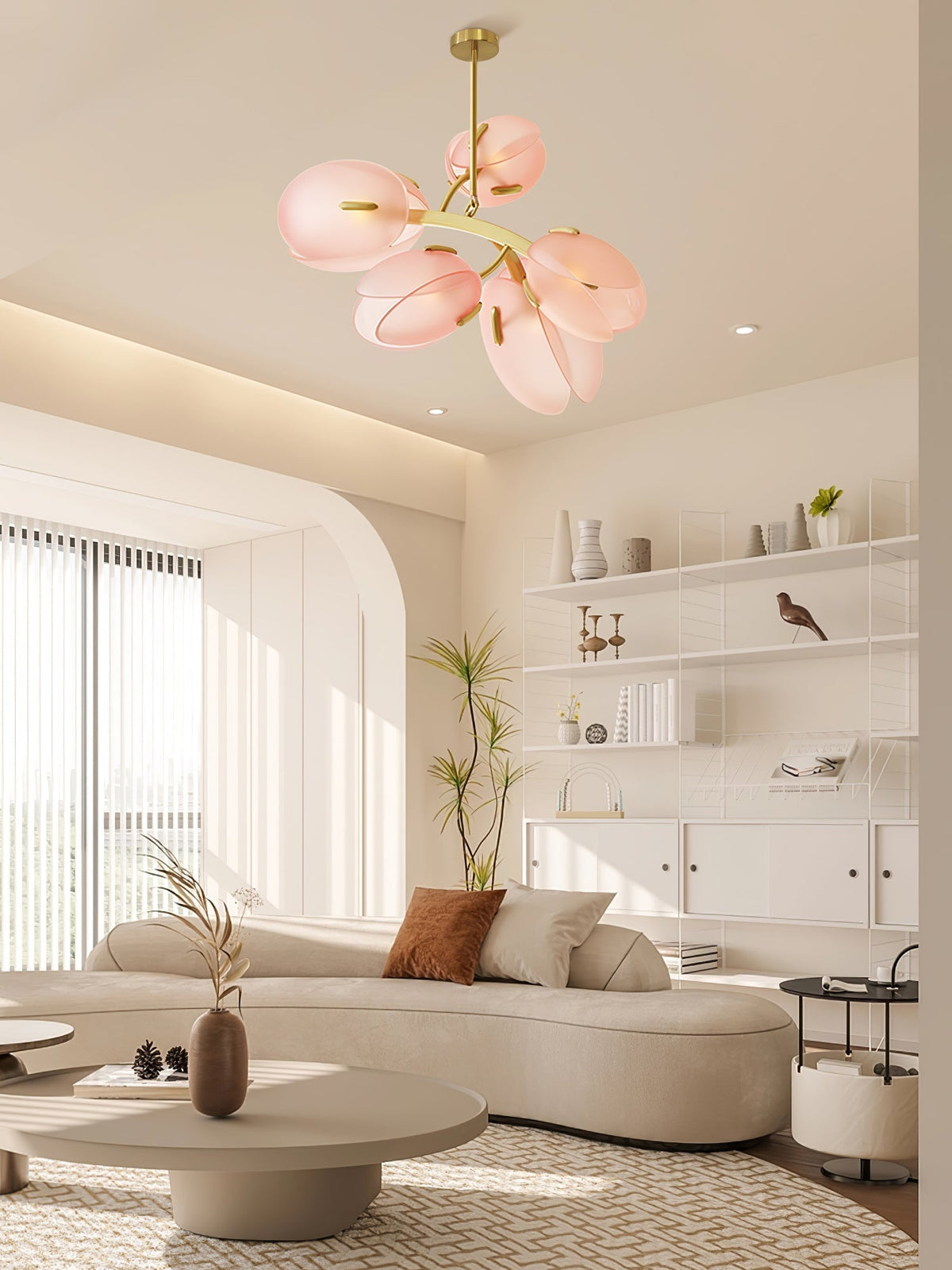 Blossom zeitgenössischer Kronleuchter aus Glas