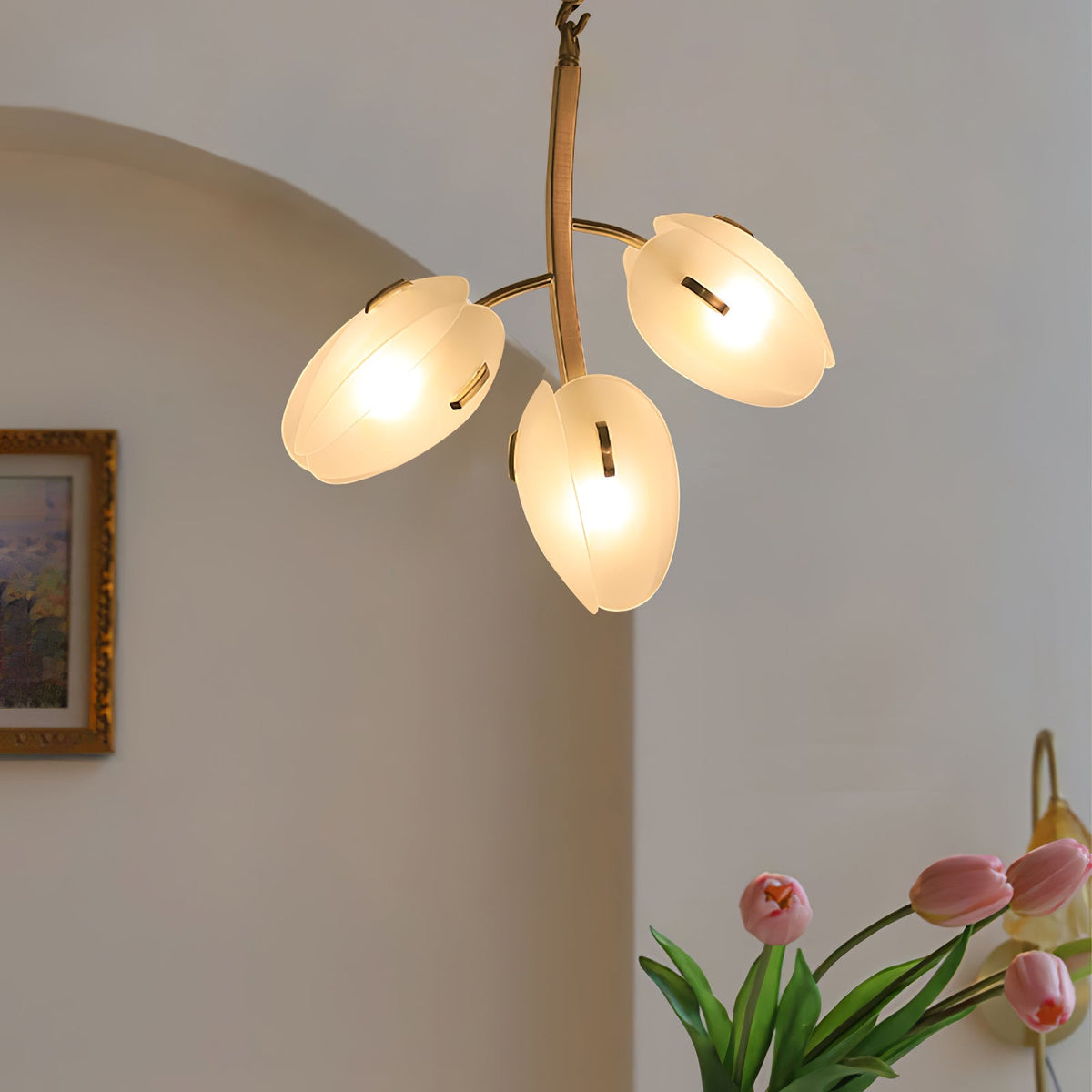Blossom zeitgenössischer Kronleuchter aus Glas