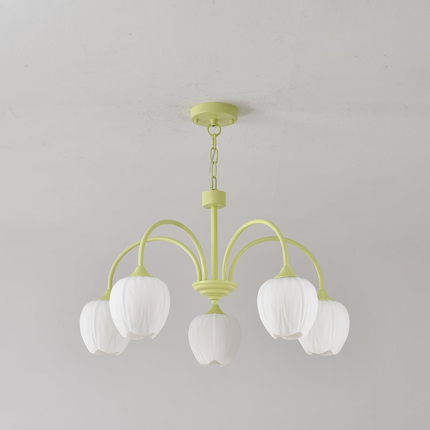 Eiraine Kronleuchter Tulip Matcha Glas