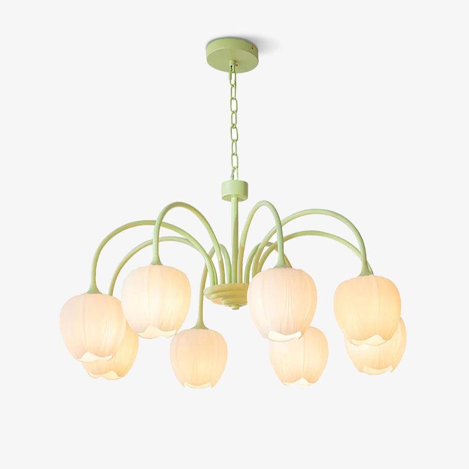 Eiraine Kronleuchter Tulip Matcha Glas