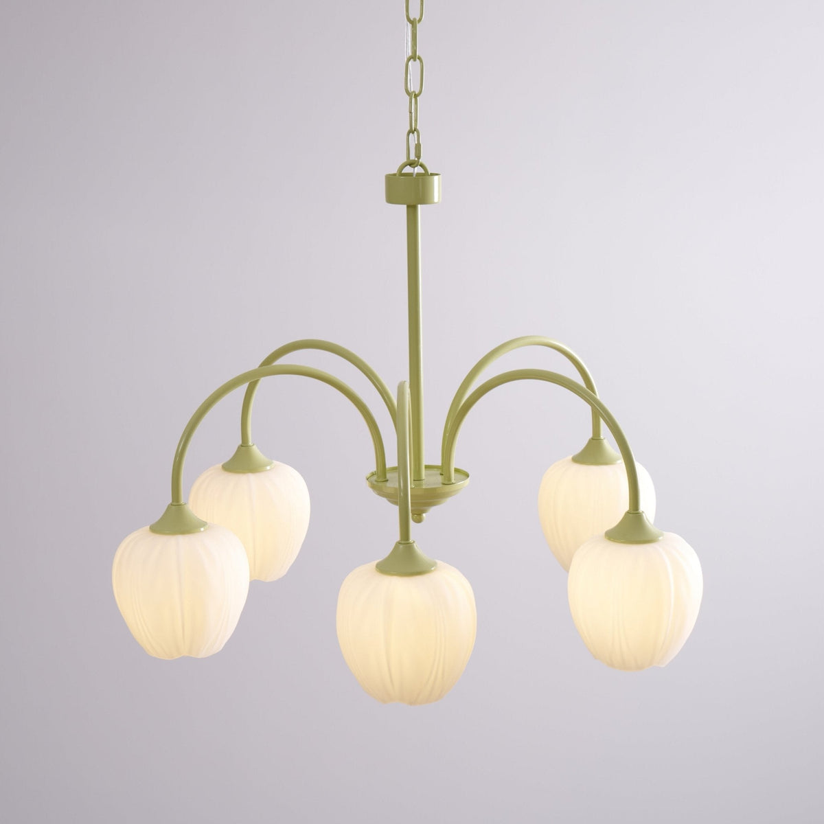 Eiraine Kronleuchter Tulip Matcha Glas