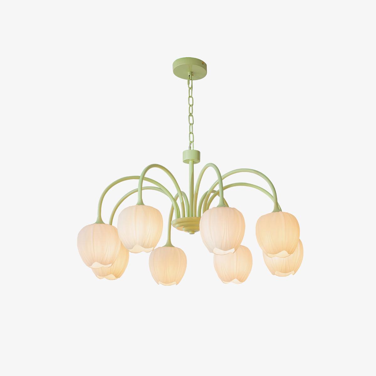 Eiraine Kronleuchter Tulip Matcha Glas