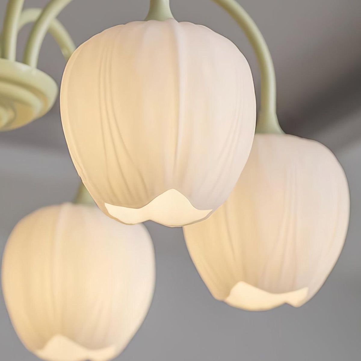 Eiraine Kronleuchter Tulip Matcha Glas