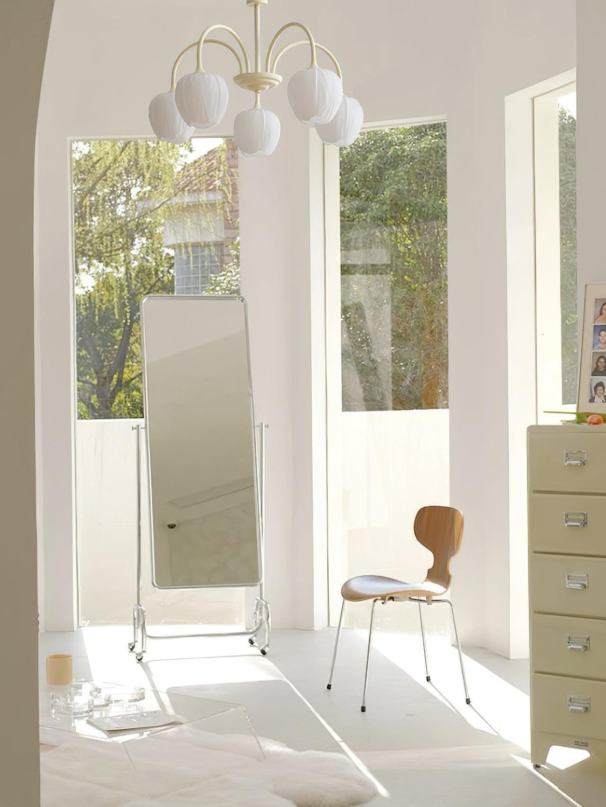 Eiraine Kronleuchter Tulip Matcha Glas