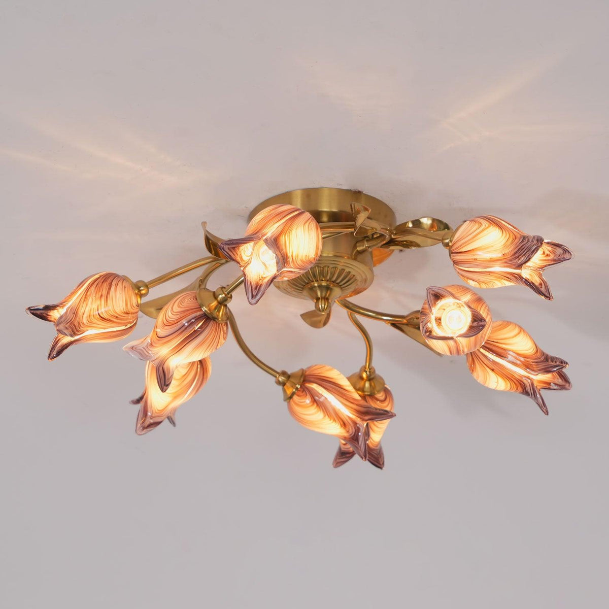 Vathaos Tulip Serenade Glas-Deckenleuchte