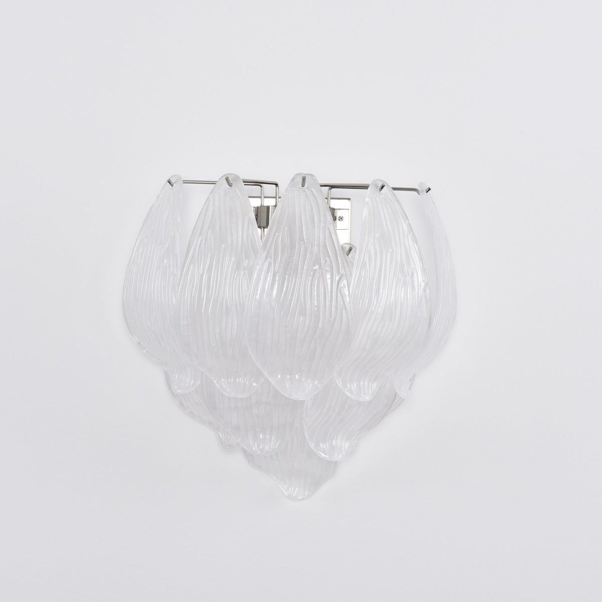 Lioriniella Wandleuchte aus Murano-Glas in Petal-Form mit matten kaskadierenden Blättern