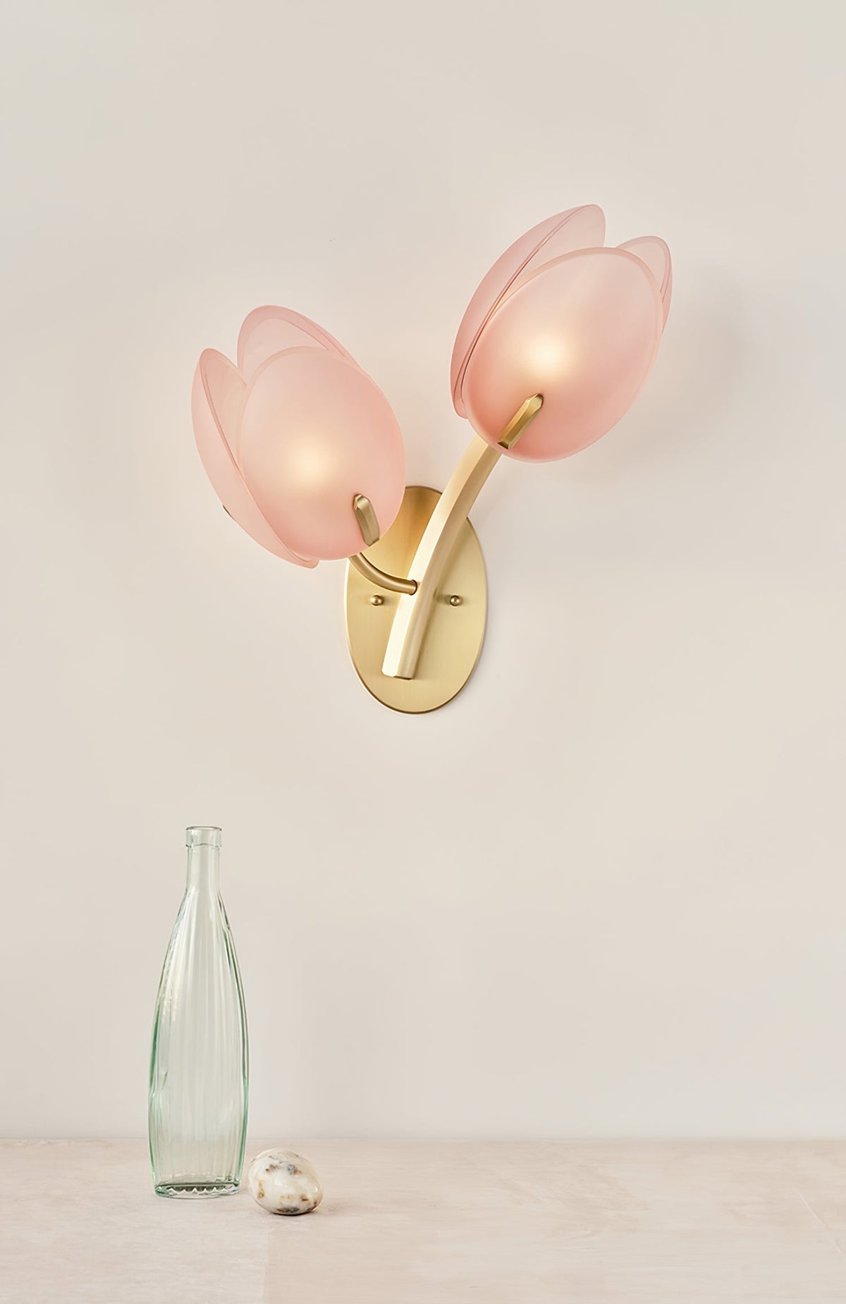 Jovell Wandleuchte skandinavisch Art Bloom Pendelleuchte aus Glas für Wohnzimmer | Cielum