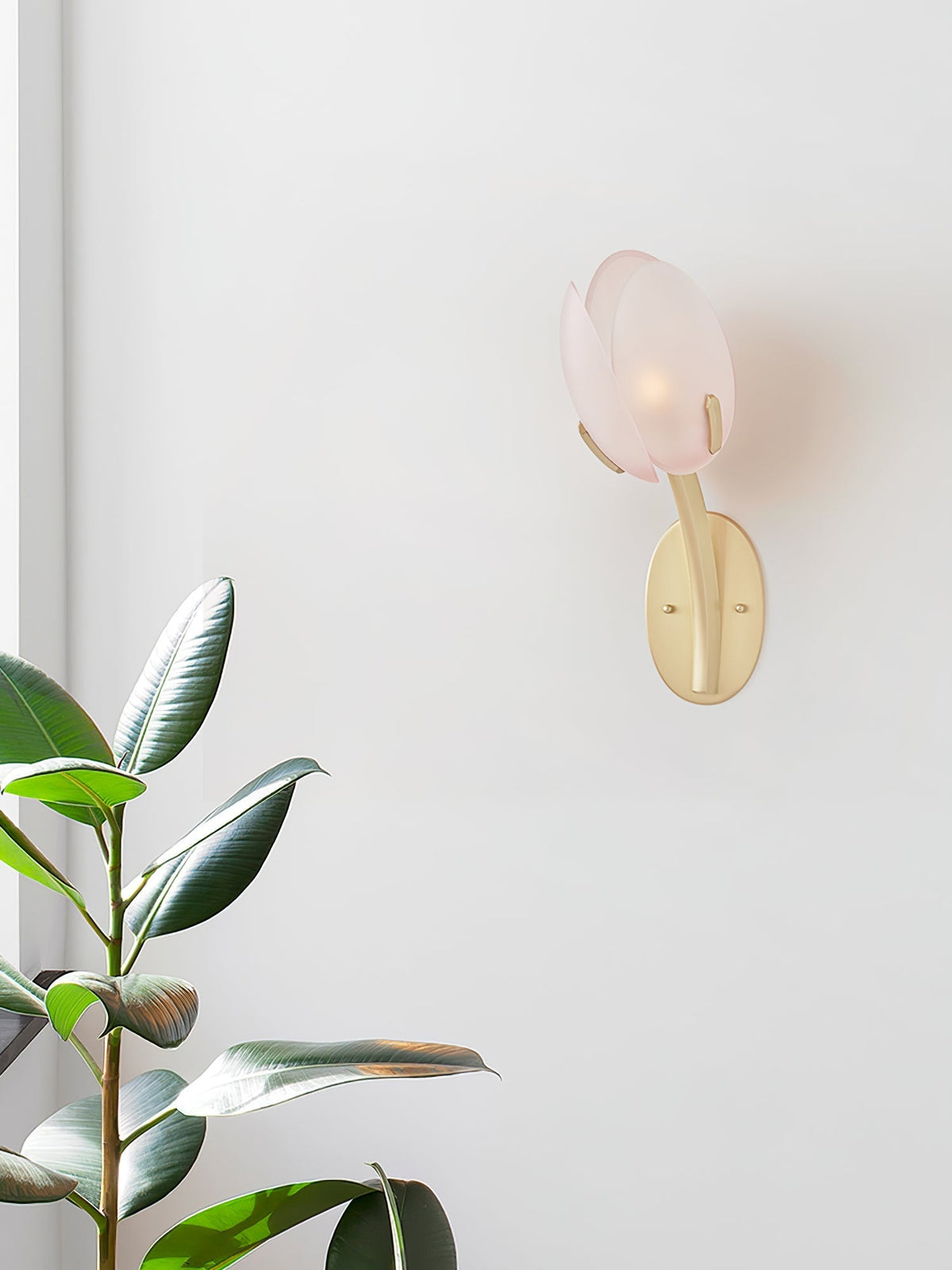 Jovell Wandleuchte skandinavisch Art Bloom Pendelleuchte aus Glas für Wohnzimmer | Cielum