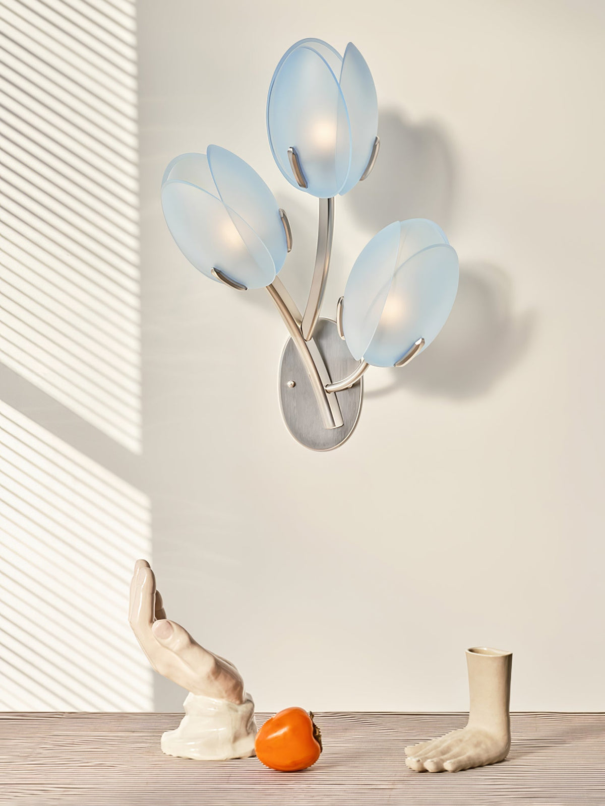 Jovell Wandleuchte skandinavisch Art Bloom Pendelleuchte aus Glas für Wohnzimmer | Cielum