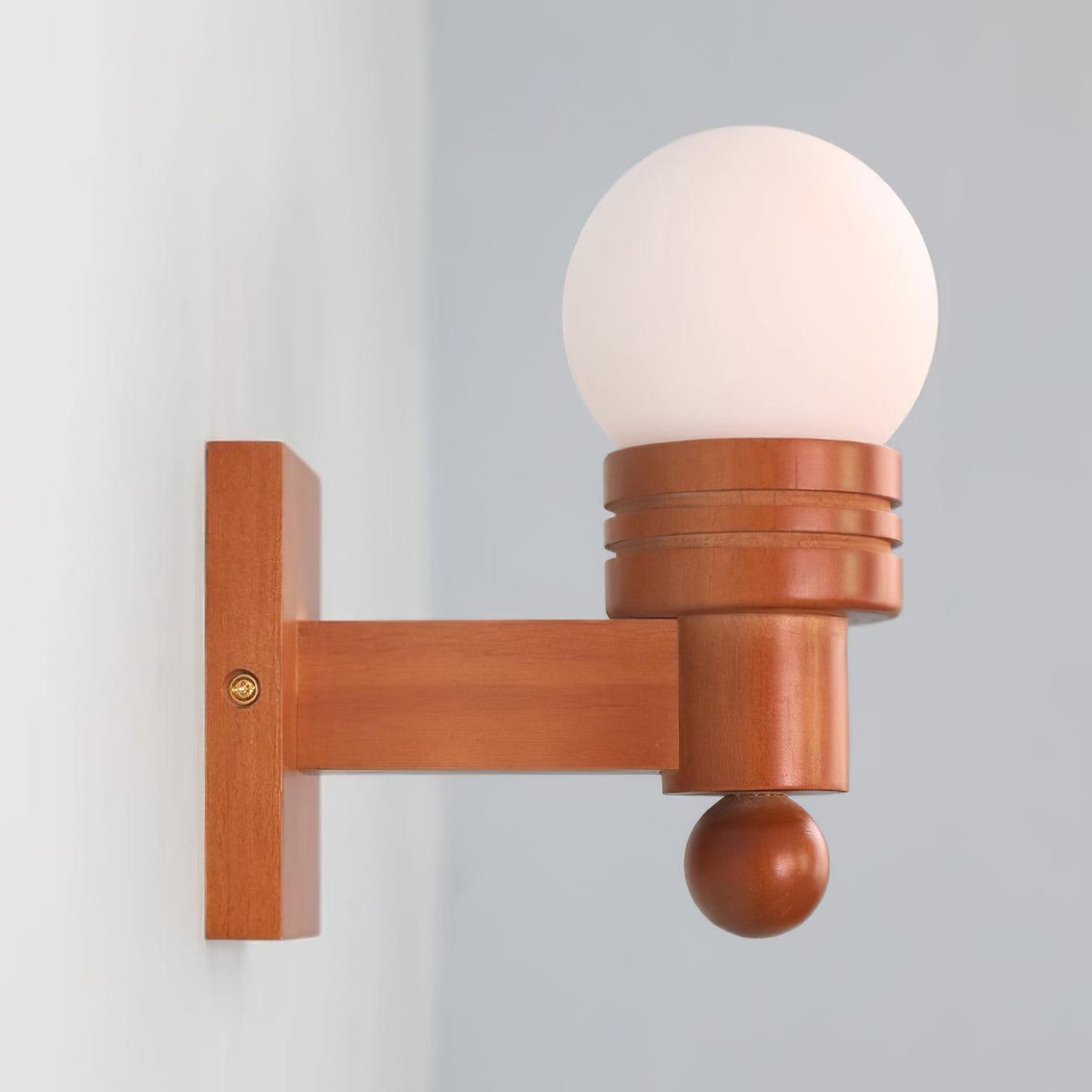 Beam Wandleuchte aus massivem Holz