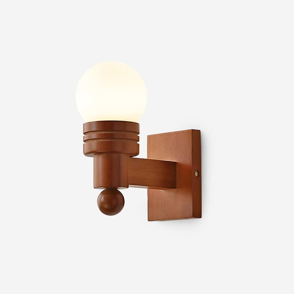 Beam Wandleuchte aus massivem Holz