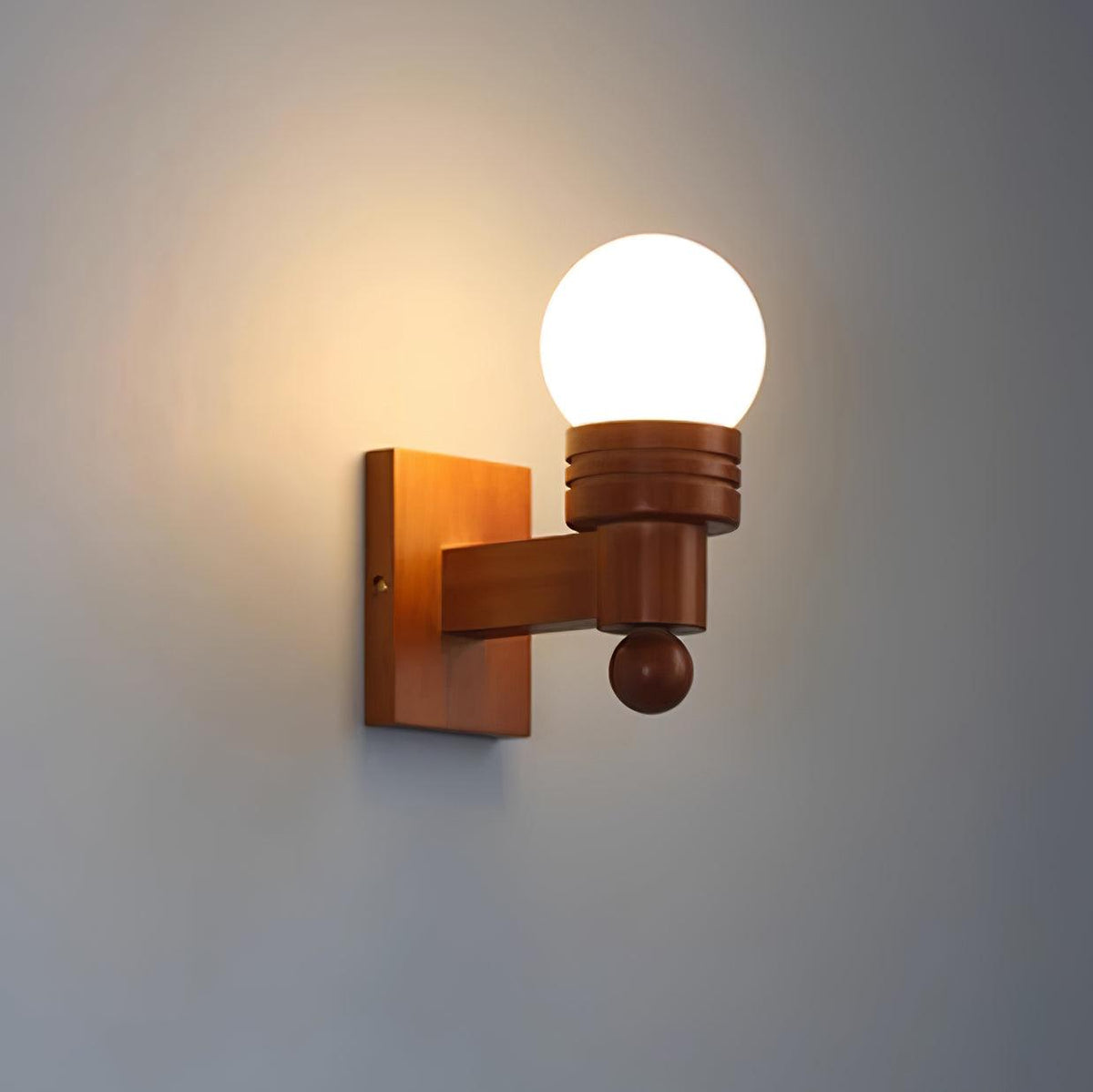 Beam Wandleuchte aus massivem Holz