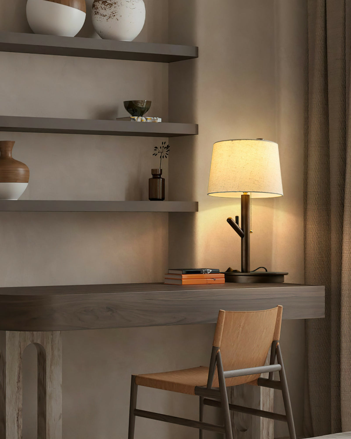 Branch Rustic Holz Tischleuchte