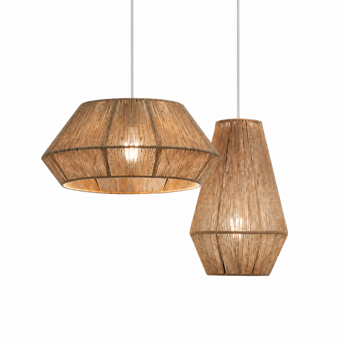 Navenwick Facettierte Seil-Pendelleuchte