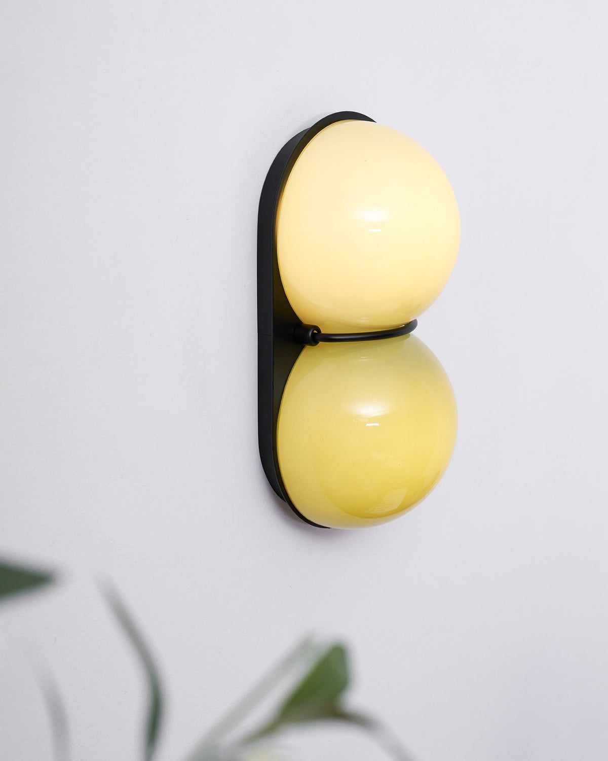 Two Kugeln aus Glas Wandleuchte