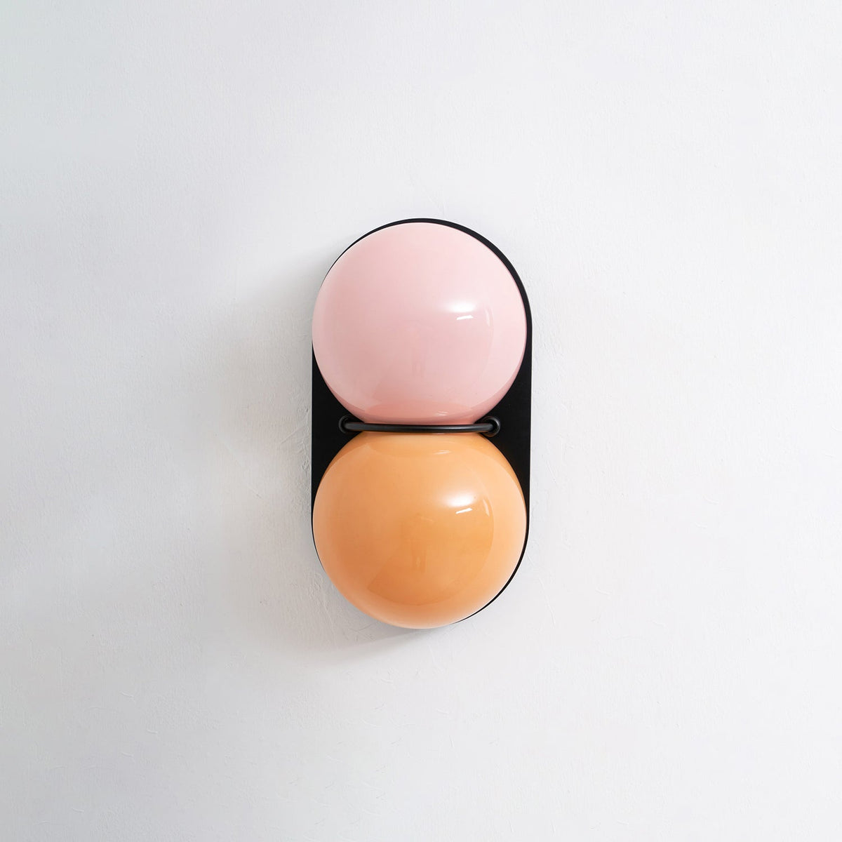Two Kugeln aus Glas Wandleuchte
