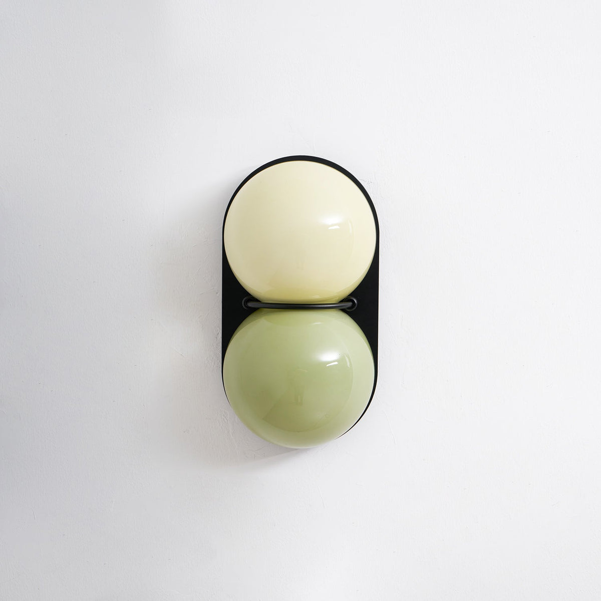 Two Kugeln aus Glas Wandleuchte