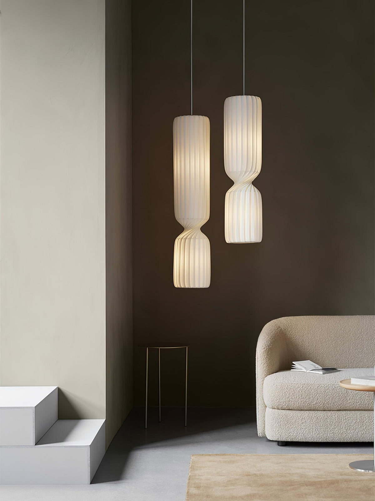 Twist Minimalistische Pendelleuchte aus PVC