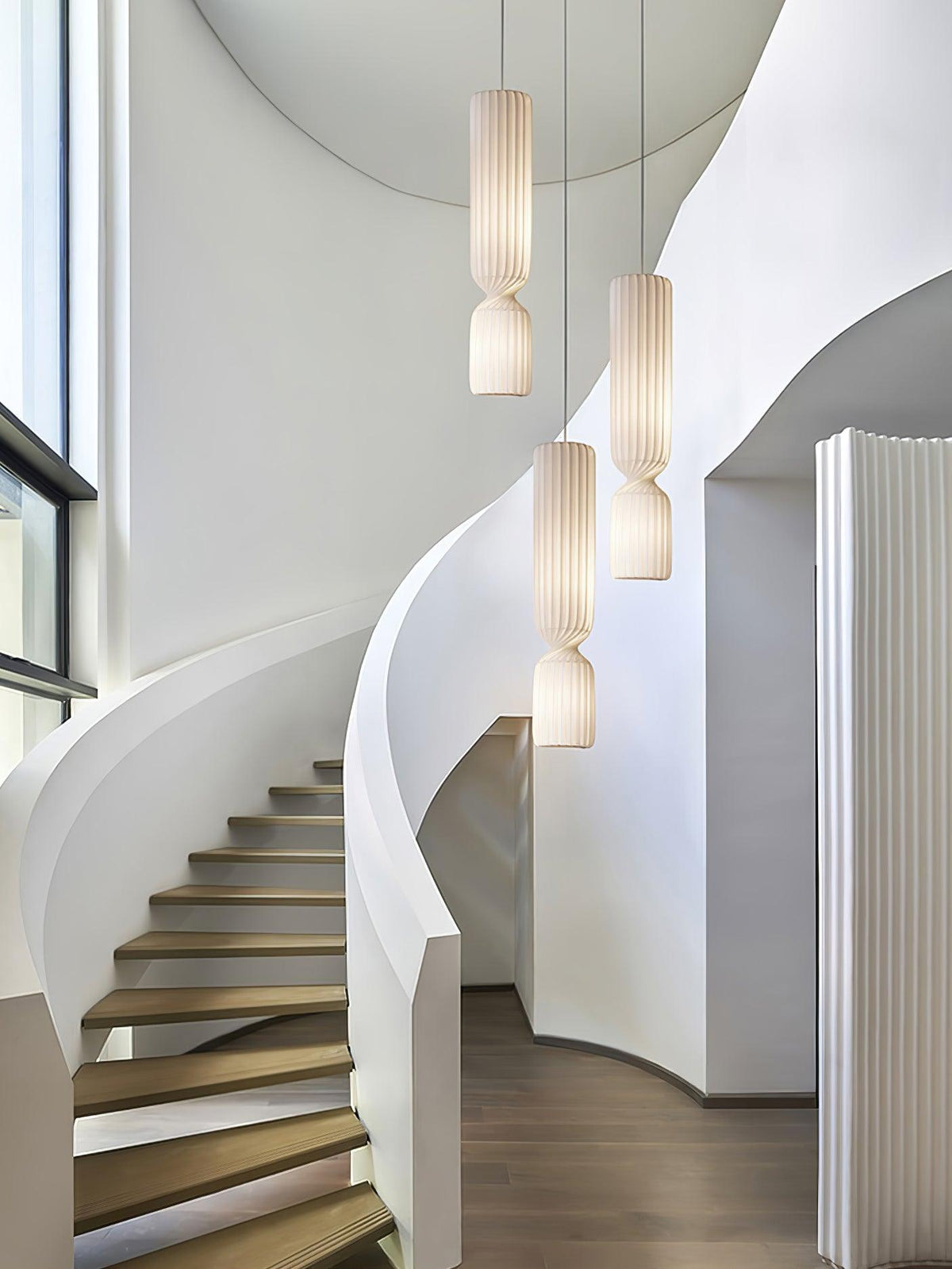 Twist Minimalistische Pendelleuchte aus PVC