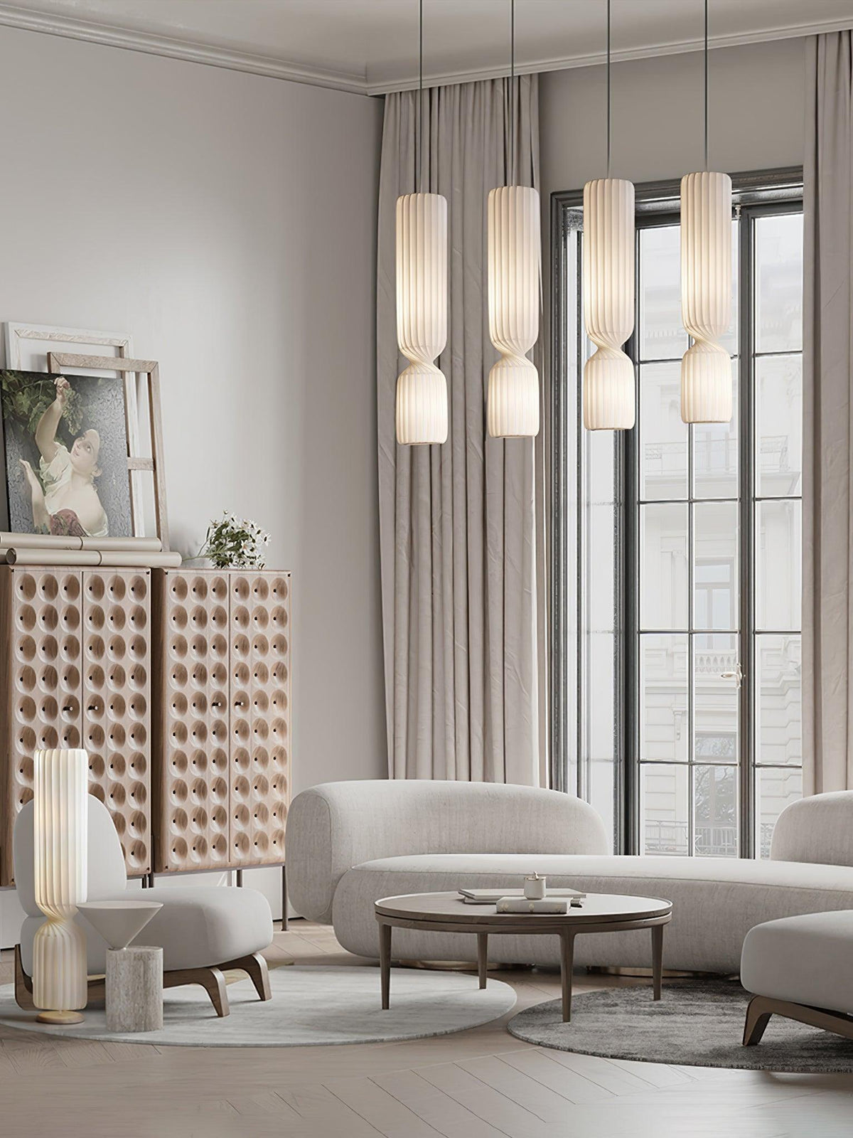 Twist Minimalistische Pendelleuchte aus PVC