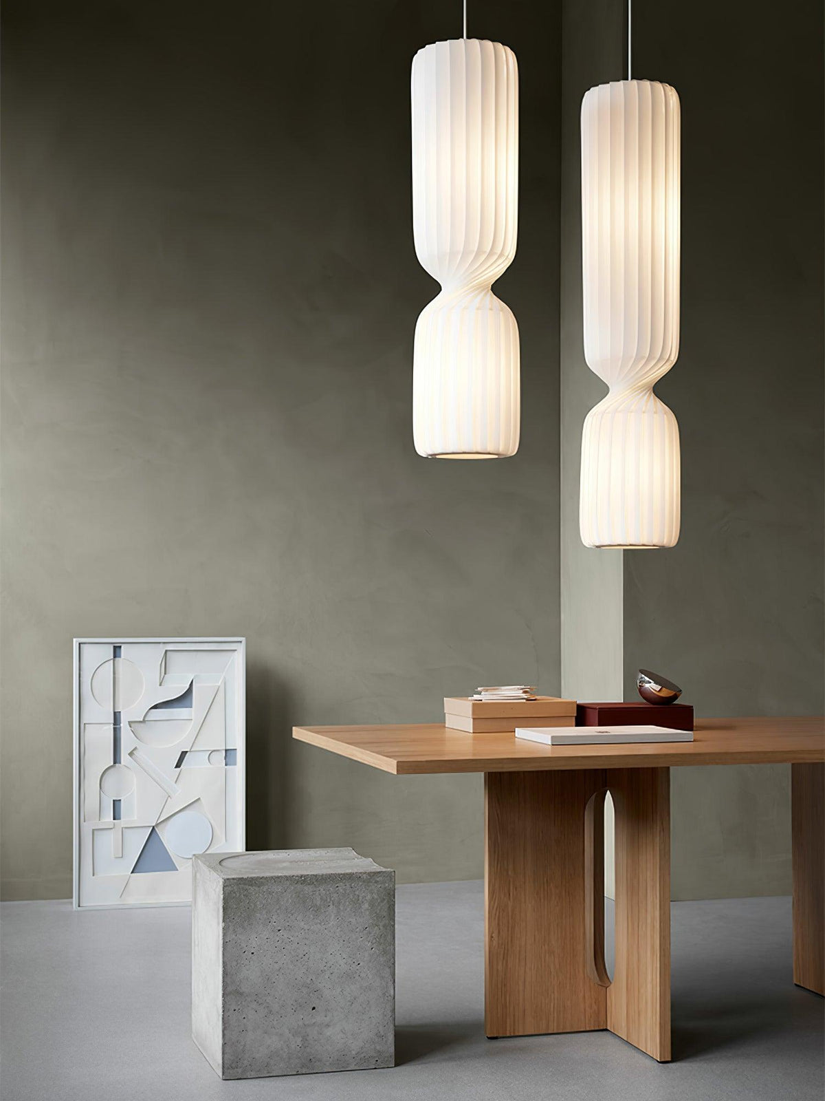 Twist Minimalistische Pendelleuchte aus PVC