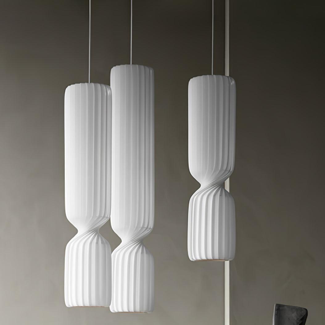 Twist Minimalistische Pendelleuchte aus PVC