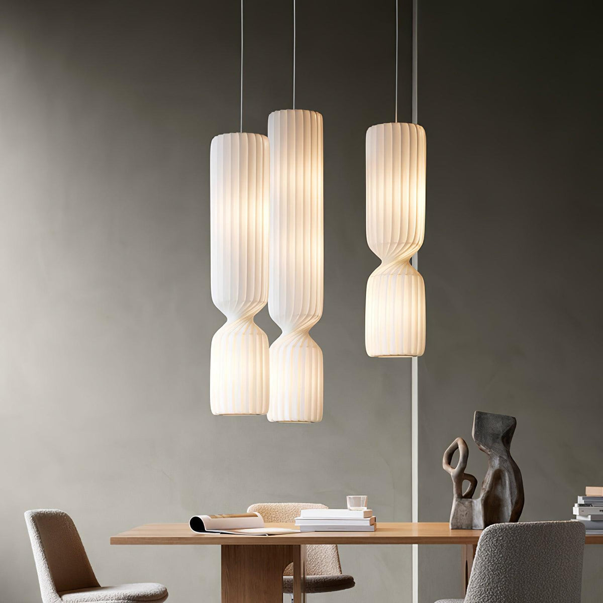 Twist Minimalistische Pendelleuchte aus PVC