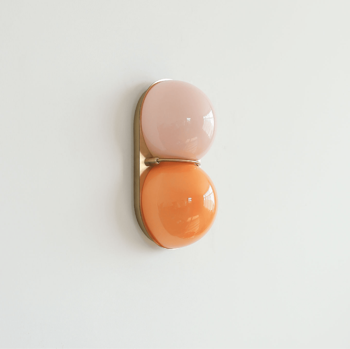 Two Kugeln aus Glas Wandleuchte