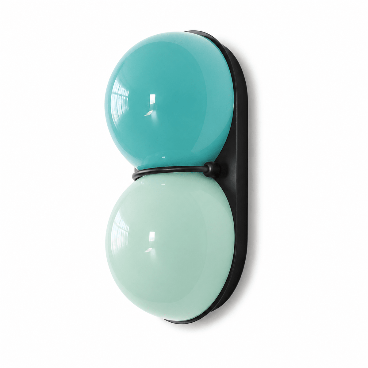 Two Kugeln aus Glas Wandleuchte