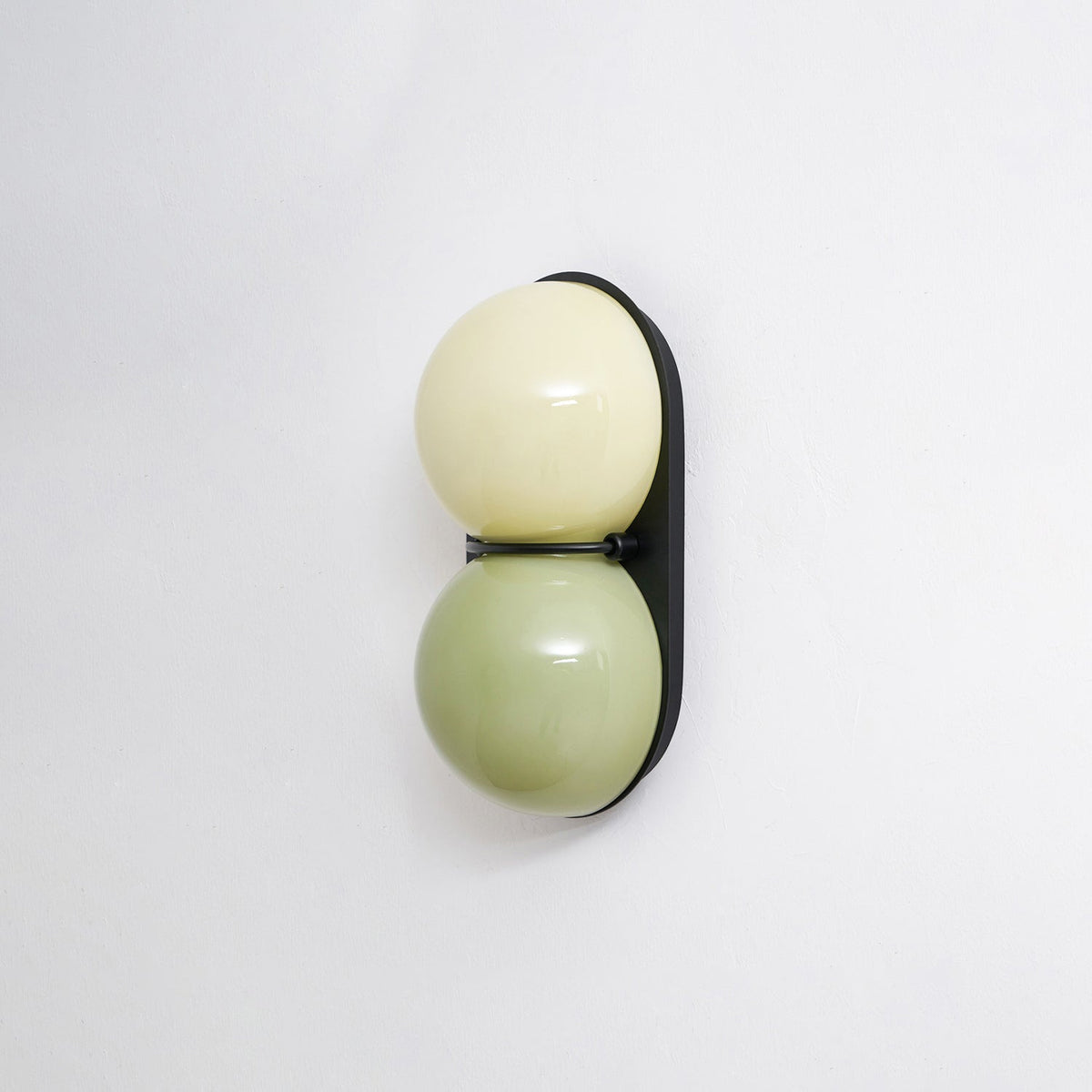 Two Kugeln aus Glas Wandleuchte
