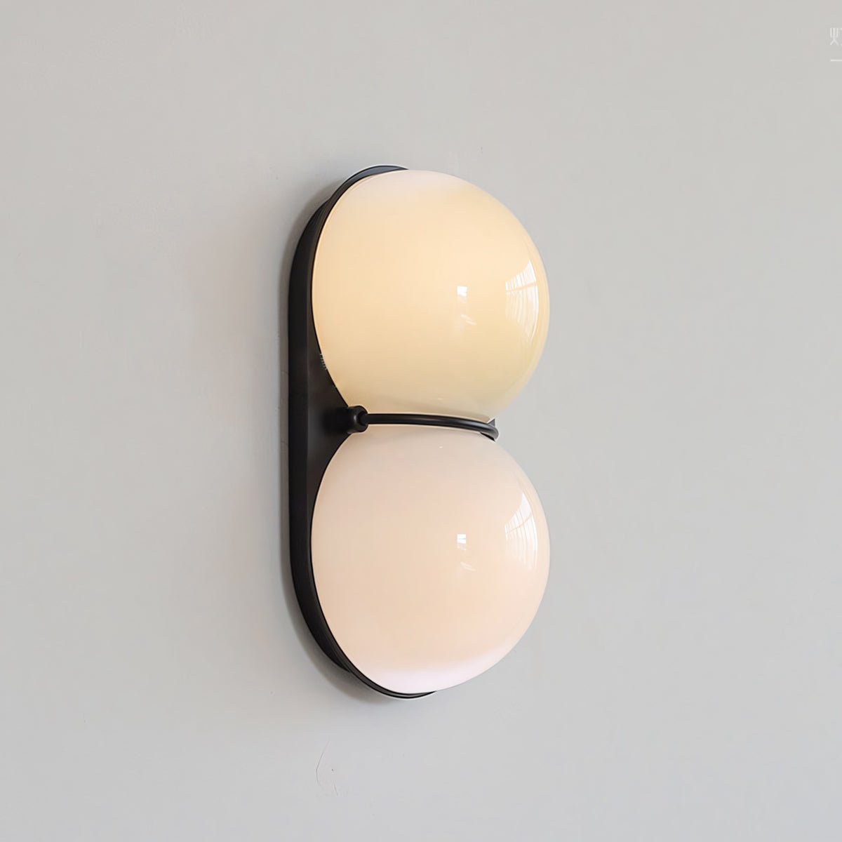 Two Kugeln aus Glas Wandleuchte