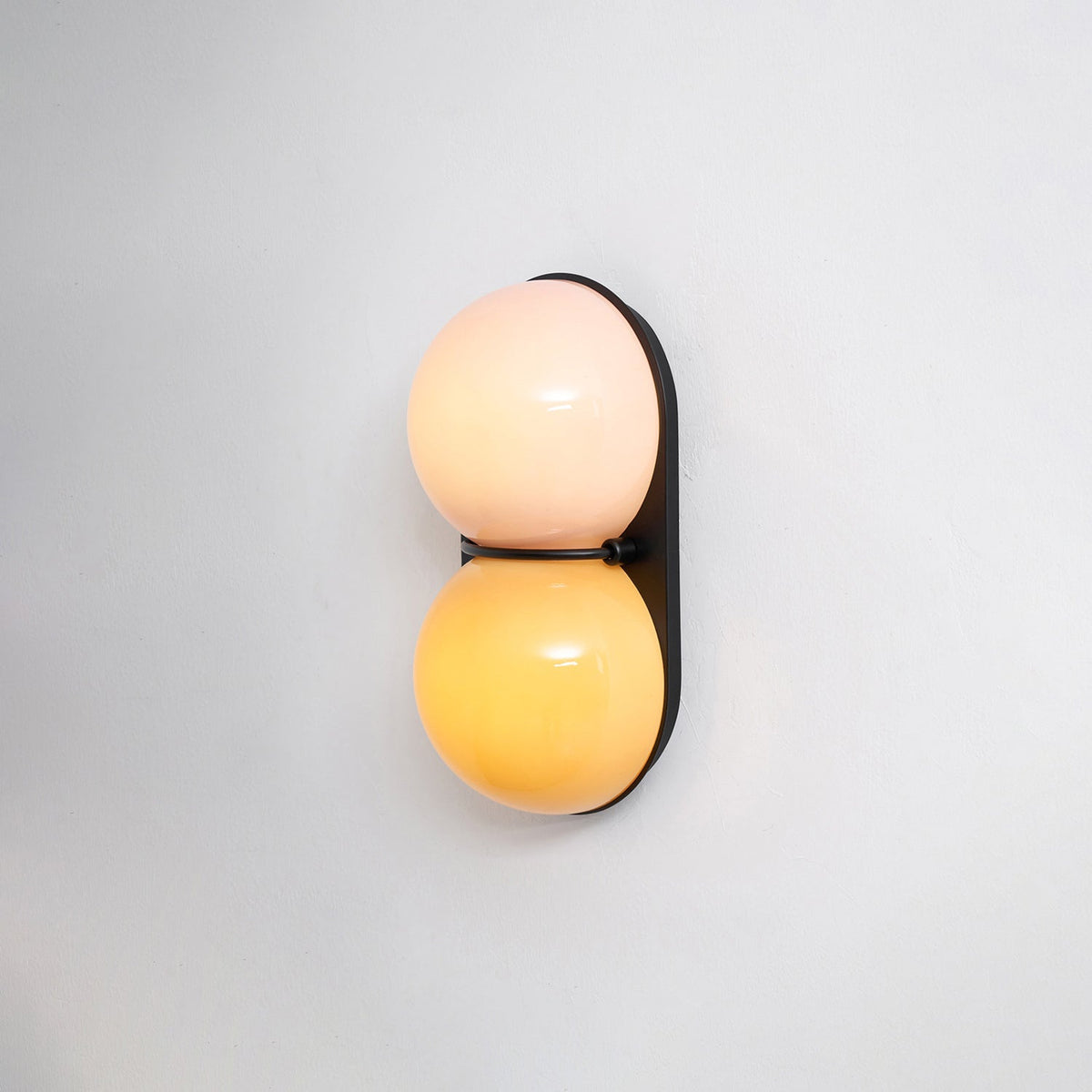 Two Kugeln aus Glas Wandleuchte