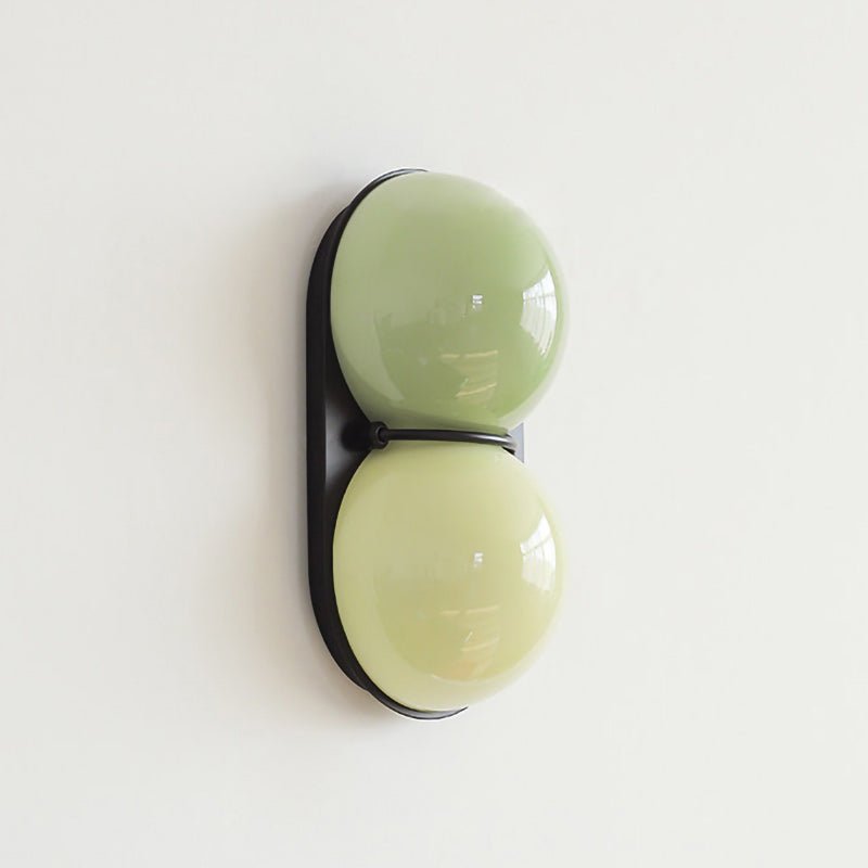 Two Kugeln aus Glas Wandleuchte
