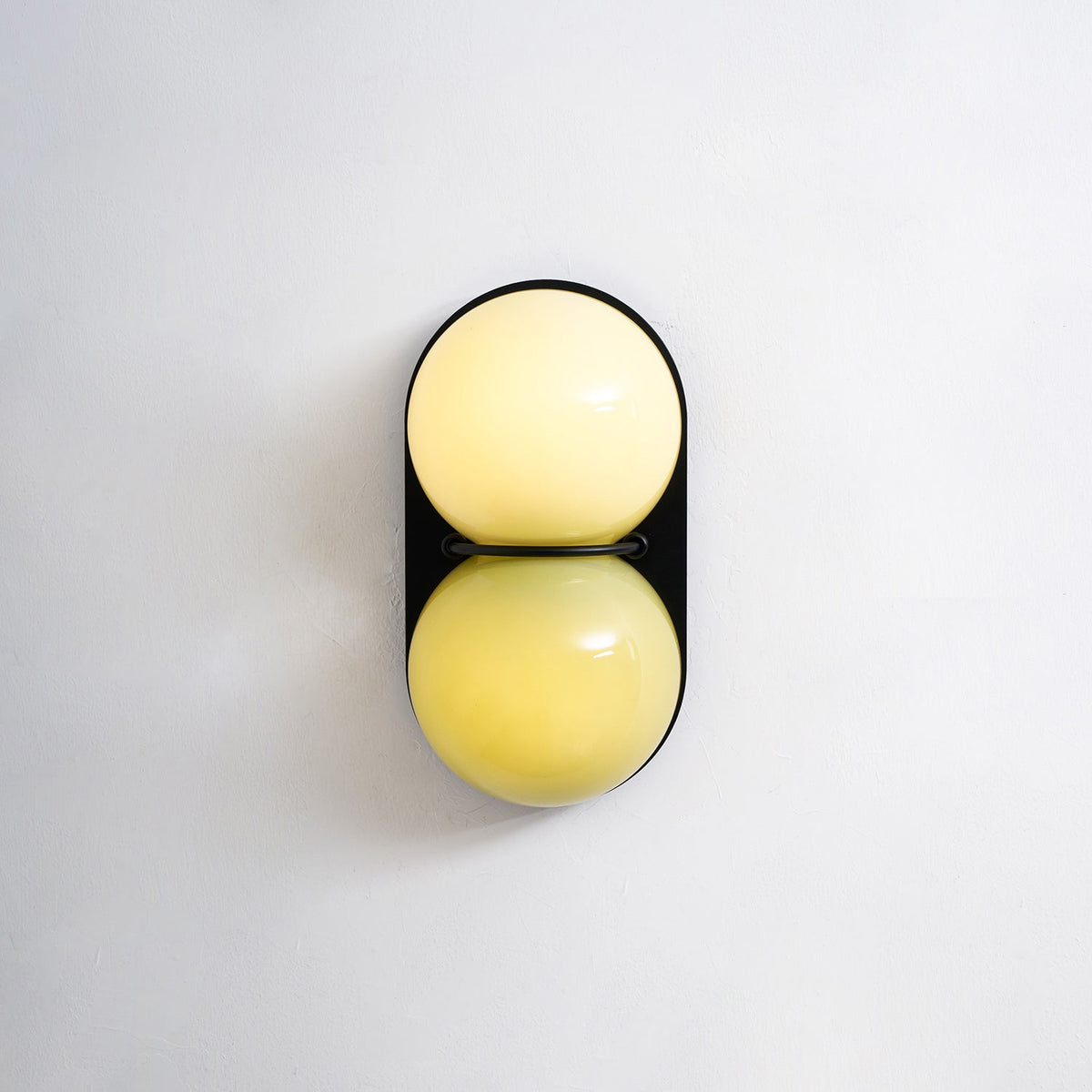 Two Kugeln aus Glas Wandleuchte