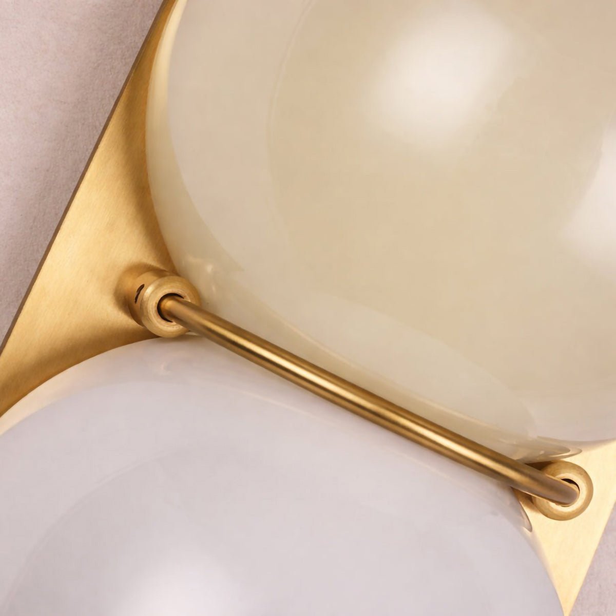 Two Kugeln aus Glas Wandleuchte