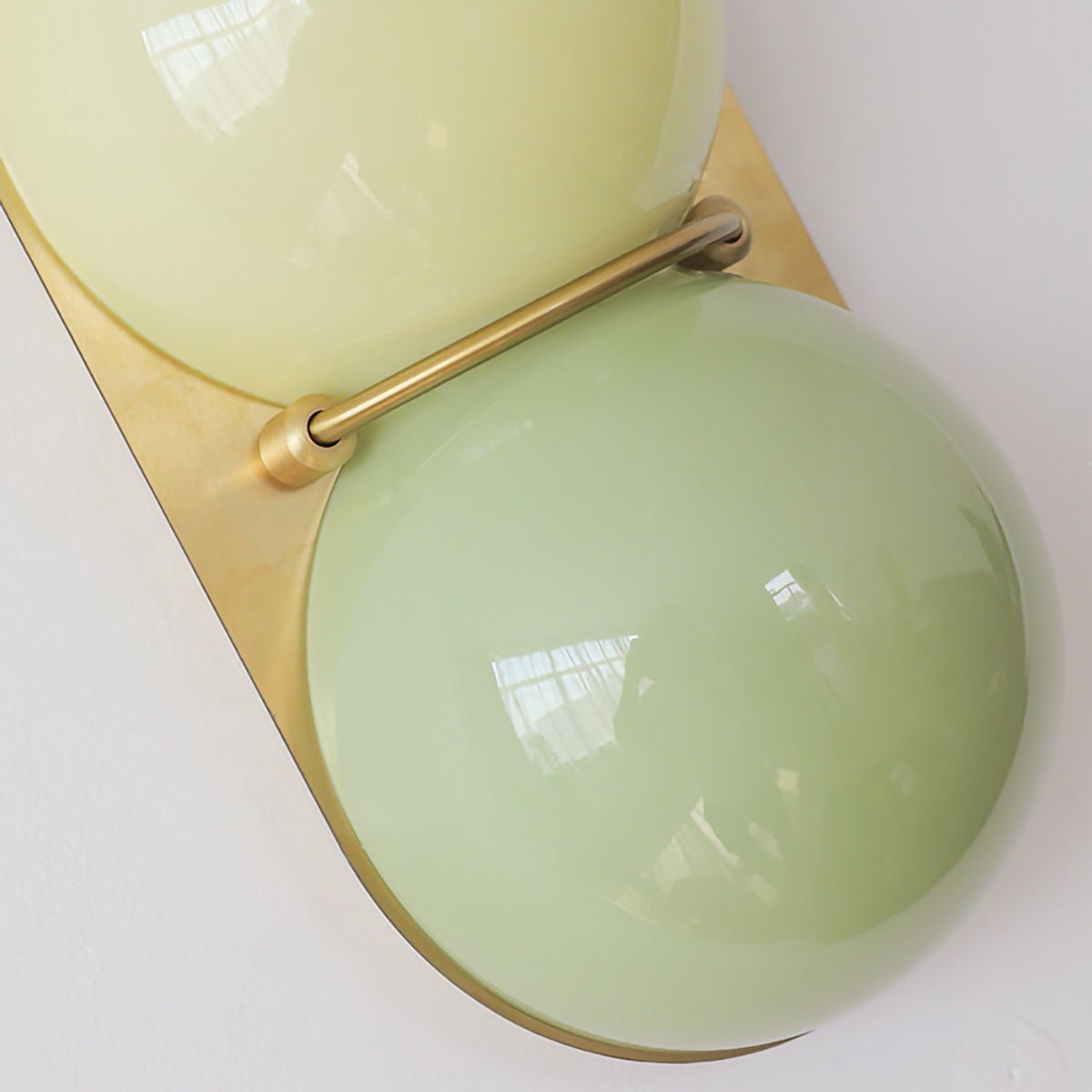 Two Kugeln aus Glas Wandleuchte