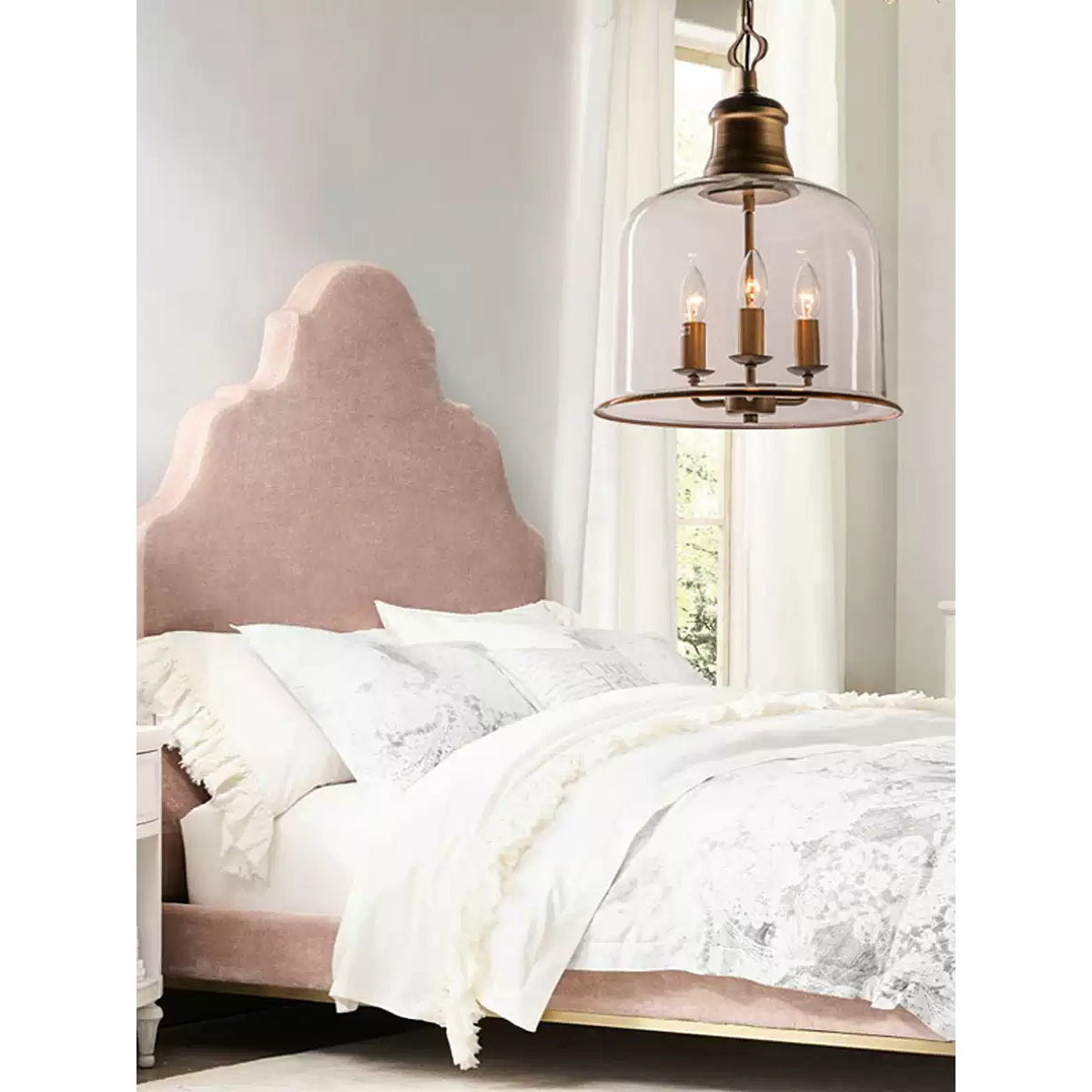 Celaniella Vintage Elegance Pendelleuchte aus Glas